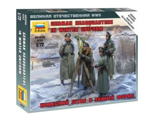 1/72 GERMAN HEADQUARTERS IN WINTER UNIFORM WWII 6232