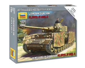 1/100 GERMAN MEDIUM TANK PZ.KPFW. IV AUSF.H WWII 6240