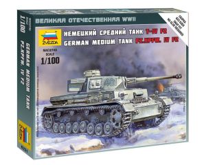 1/100 GERMAN MEDIUM TANK PZ.KPFW. IV F2 WWII 6251