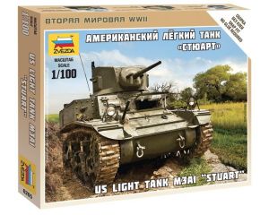 1/100 US LIGHT TANK M3AI STUART WWII 6265