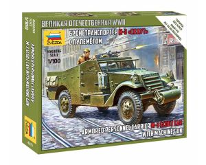 1/100 SOVIET ARMORED M-3 SCOUT CAR WITH MACHINE GUN 6273