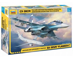 1/72 RUSSIAN AIR SUPERIORITY FIGHTER SU-30SM FLANKER C 7314