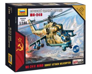 1/144 SOVIET ATTACK HELICOPTER MI-24 V HIND 7403