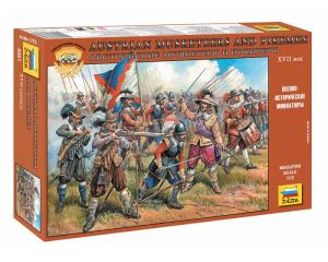 1/72 AUSTRIAN MUSKETEERS AND PIKEMEN XVII BEK 8061