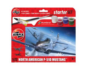 1/72 STARTER SET - NORTH AMERICAN P-51D MUSTANG A55013