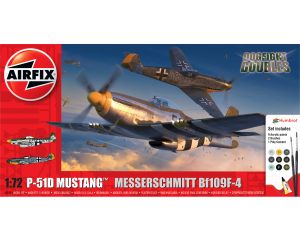 1/72 P-51D MUSTANG VS BF109F-4 DOGFIGHT DOUBLE A50193