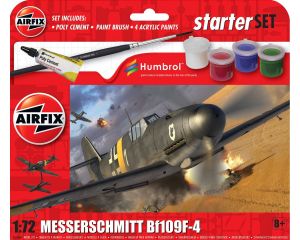 1/72 STARTER SET - MESSERSCHMITT BF109F-4 A55014