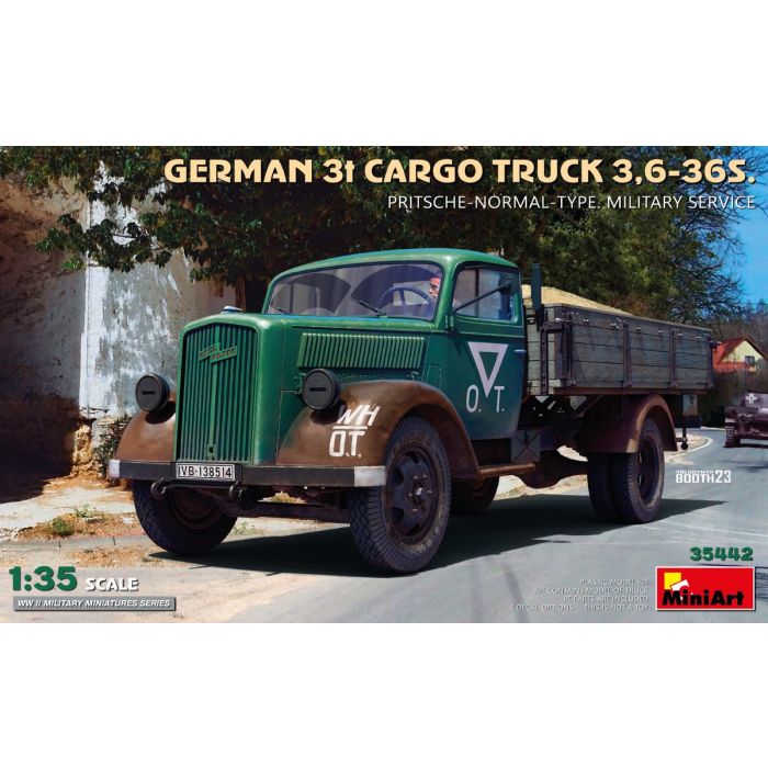 1/35 GERMAN 3T CARGO TRUCK 3,6-36S. PRITISCHE MIL. 35442