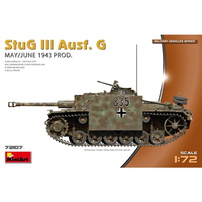 1/72 STURMGESCHUTZ III AUSF. G MAY/JUNE 1943 72107