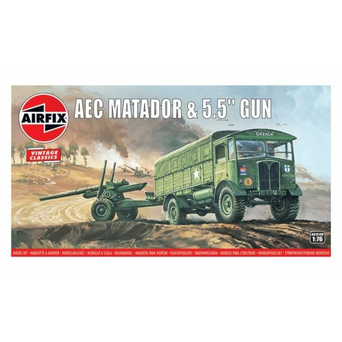 1/76 AEC MATADOR en 5.5INCH GUN A01314V