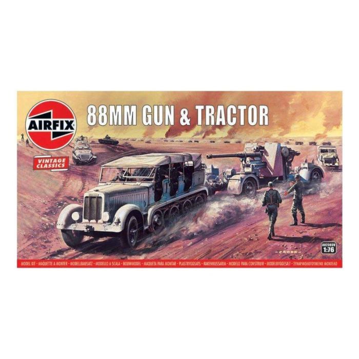 1/76 88MM GUN en TRACTOR A02303V