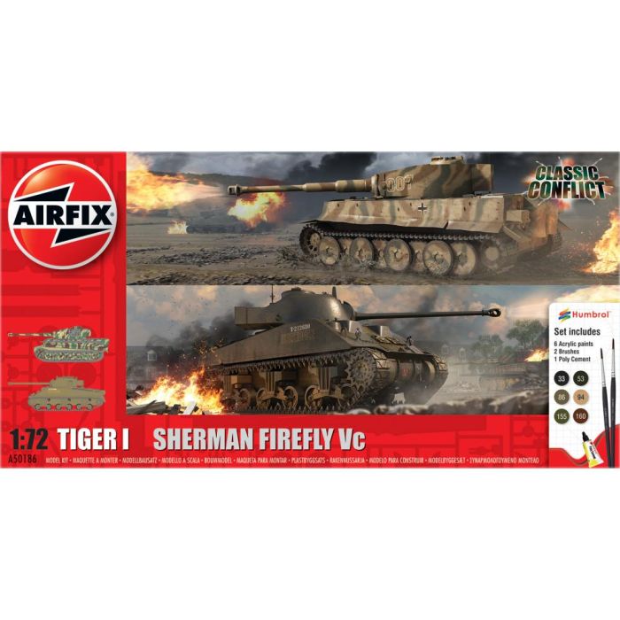 1/72 CLASSIC CONFLICT TIGER 1 VS SHERMAN FIREFLY A50186