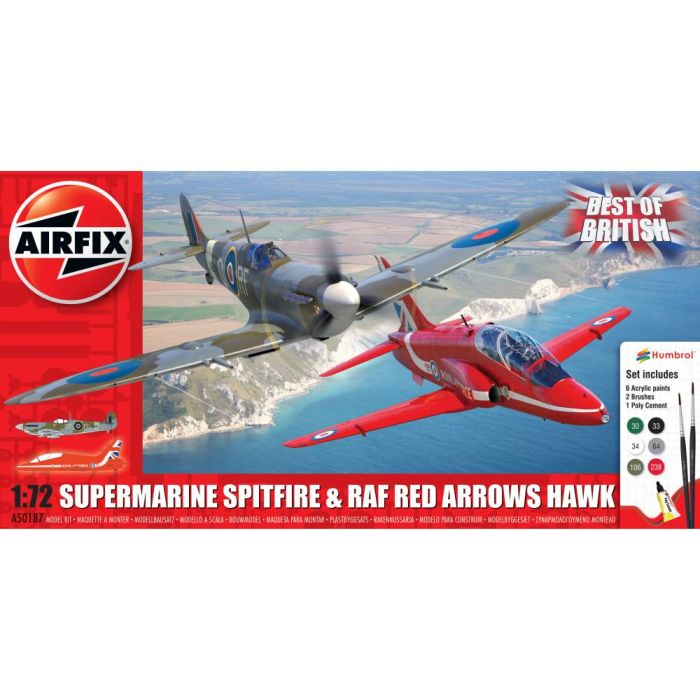 1/72 BEST OF BRITISH SPITFIRE AND HAWK A50187