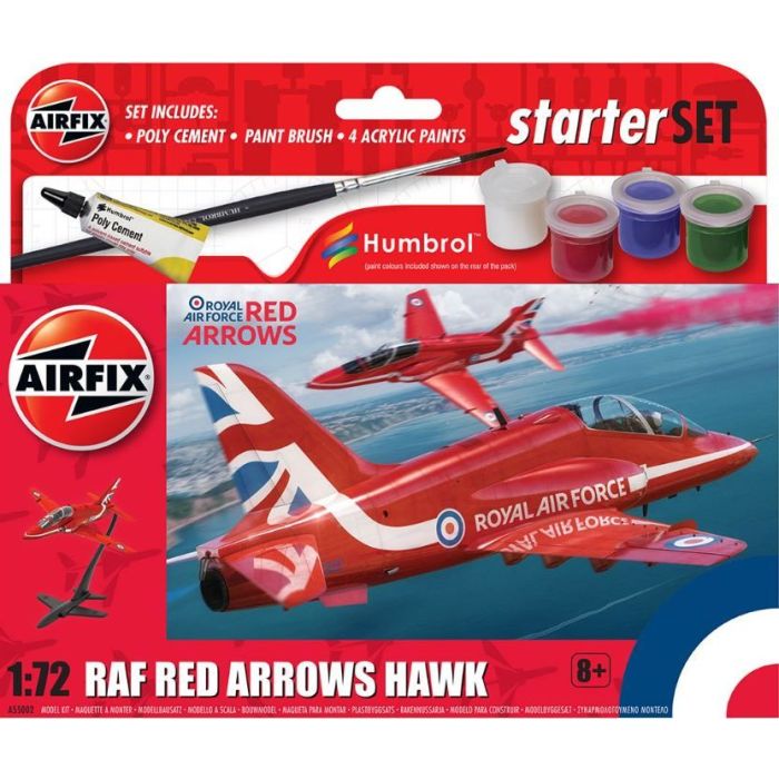 1/72 STARTER SET - RED ARROWS HAWK A55002