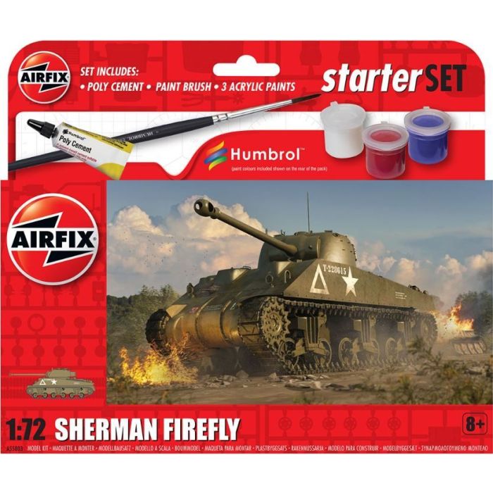 1/72 SMALL STARTER SET NEW SHERMAN FIREFLY A55003