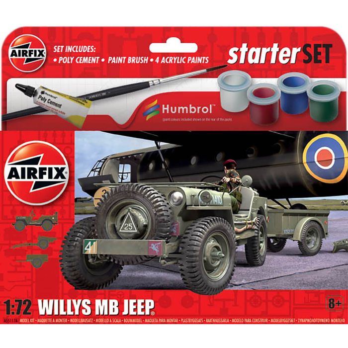 1/72 HANGING GIFT SET - WILLYS MB JEEP A55117A