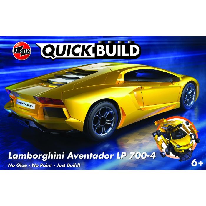 QUICKBUILD LAMBORGHINI AVENTADOR - YELLOW (6/23) * J6026