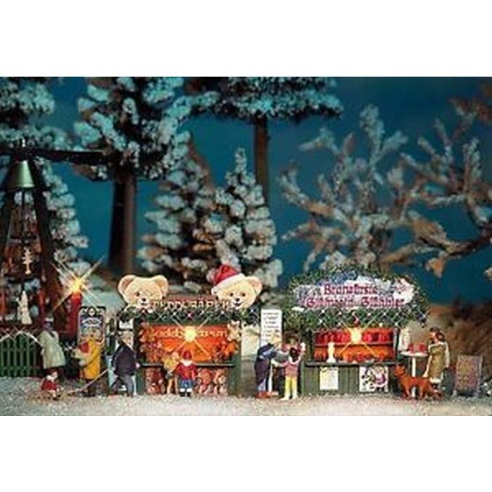 ZWEI WEIHNACHTSBUDEN H0 1060