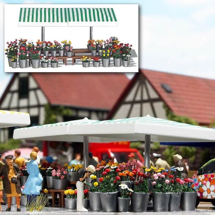 MARKTSTAND BLUMEN H0 1072