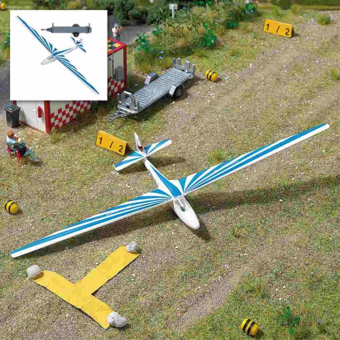 SEGELFLUGZEUG, BLAU H0 1155