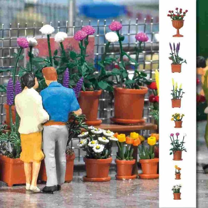 BLUMENTOPF - SET H0 1209