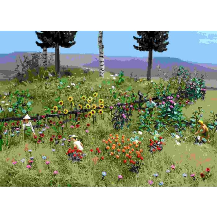 BLUMEN-UND PFLANZEN-SET H0 1258