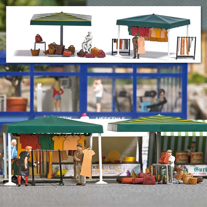 MARKTSTANDE KLEIDUNG USW. H0 1825