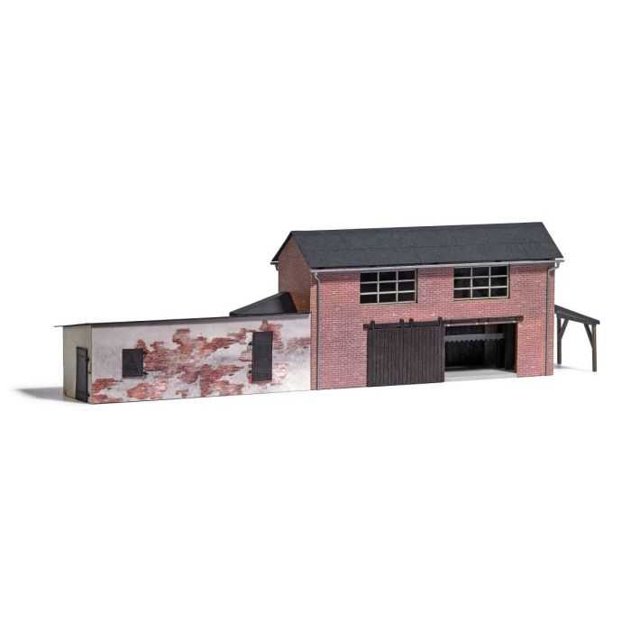 STEINSAGEGEBAUDE MIT GATTERSAGE H0 1976