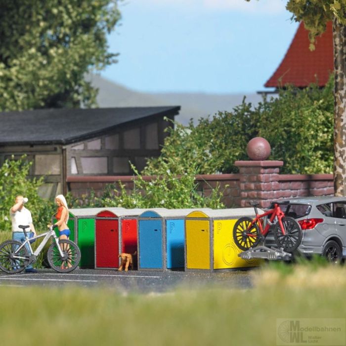 1/87 4 FAHRRADBOXEN H0 (1/25) * 1988