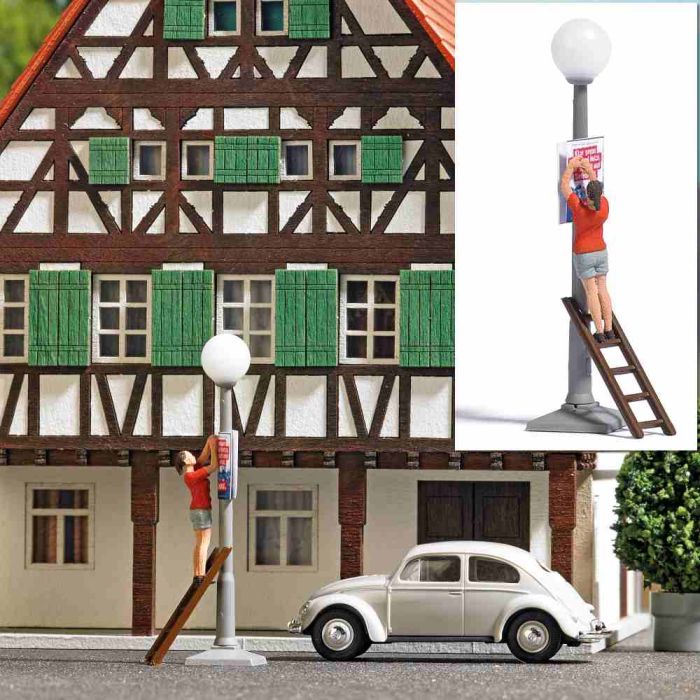 A-SET: PLAKATAUFHANGERIN H0 ** 7908