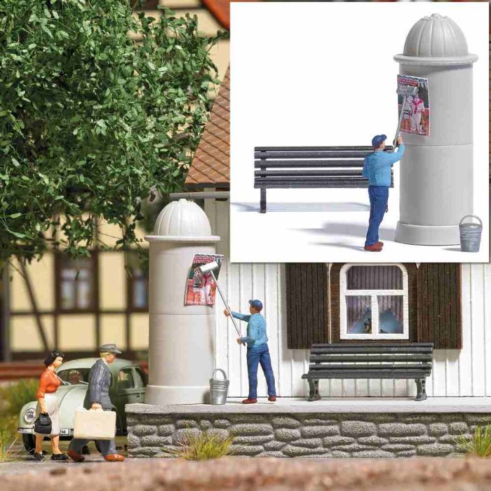 A-SET: PLAKATKLEBER H0 7909