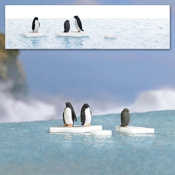 A-SET: PINGUINE AUF EIS H0 7923
