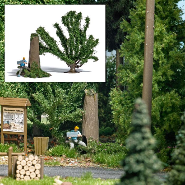 A-SET: GEOCACHER MIT FUND SCHATZTRUHE H0 7955