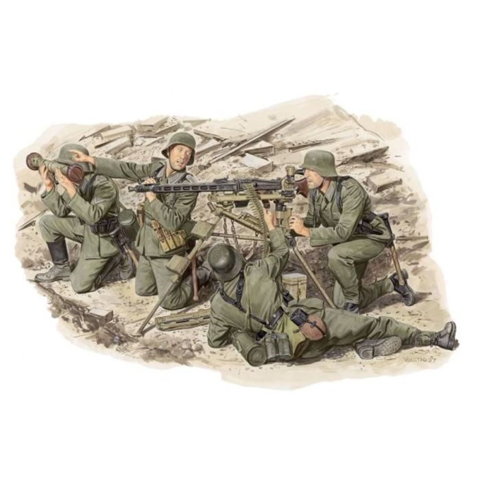 1/35 GERMAN MG42 HEAVY MACHINE GUN TEAM 6064