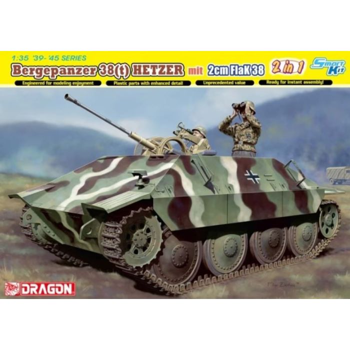 1/35 BERGEPANZER 38(T) HETZER W 2 CM FLAK 38 (6/23) * 6399