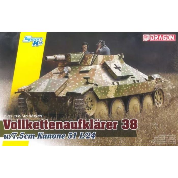1/35 VOLLKETTENAUFKLARER 38 W/7.5CM KANONE 51 L/24 6815