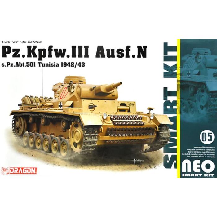 1/35 PZ.KPFW.III AUSF.N S.PZ.ABT501 TUNESIA 42/43 6956