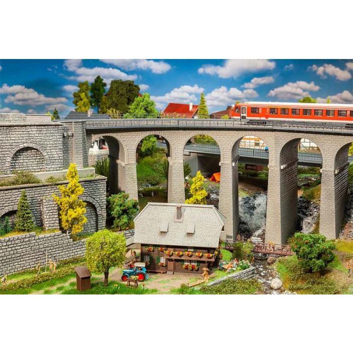 1/87 VIADUCT SET 2-SPORIG GEBOGEN 120466