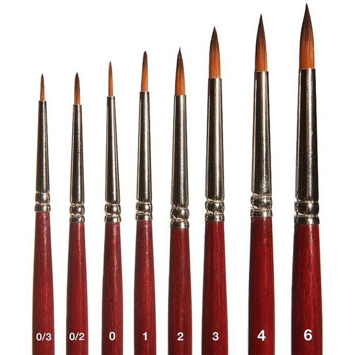 SET 6 RONDE KWASTEN SYNTHETISCH 0/201234 172110
