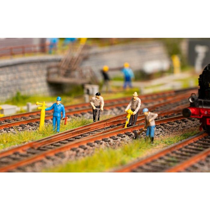 1/87 FIGUREN-SET MET SOUND SPOORWEGWERKER TREMOLO 180238