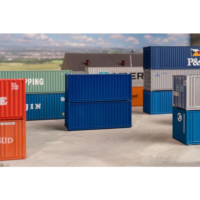 1/87 20' CONTAINER BLAUW 2 ST. (3/24) * 182054