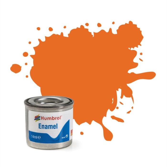 ENAMEL PAINT NO 46 MATT ORANGE MATT 14 ML AA0046