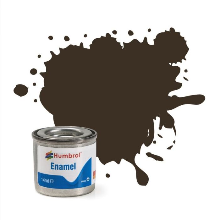 ENAMEL PAINT NO 10 SERVICE BROWN GLOSS 14 ML AA0117