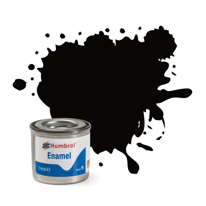 ENAMEL PAINT NO 85 COAL BLACK SATIN 14 ML AA0936