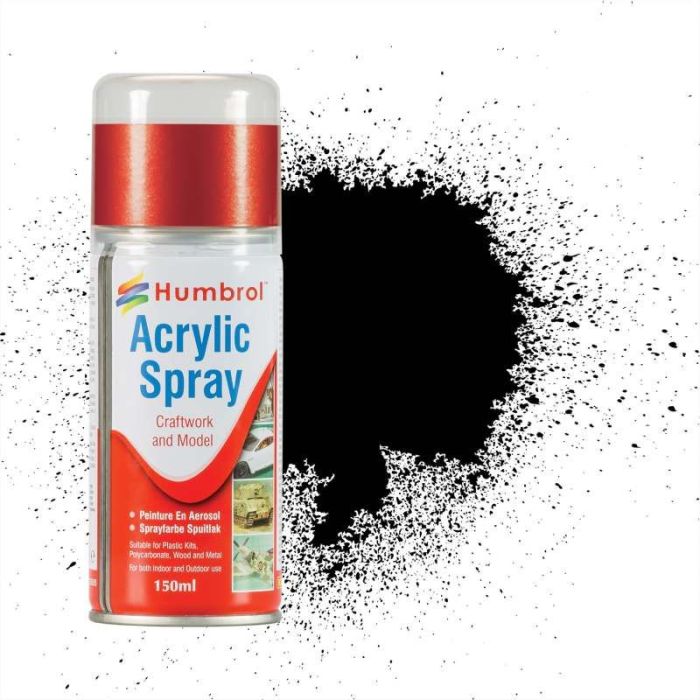 ACRYLIC SPRAY NO 21 BLACK GLOSS 150 ML AD6021