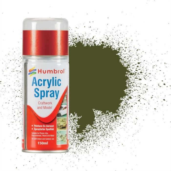 ACRYLIC SPRAY NO 155 OLIVE DRAB MATT 150 ML AD6155
