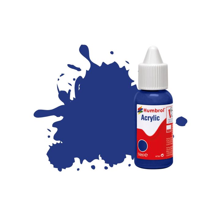 ACRYLIC DROPPER NO 25 BLUE MATT 14 ML DB0025