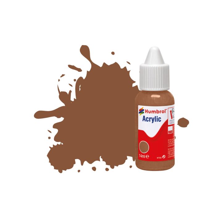 ACRYLIC DROPPER NO 186 BROWN MATT 14 ML DB0186