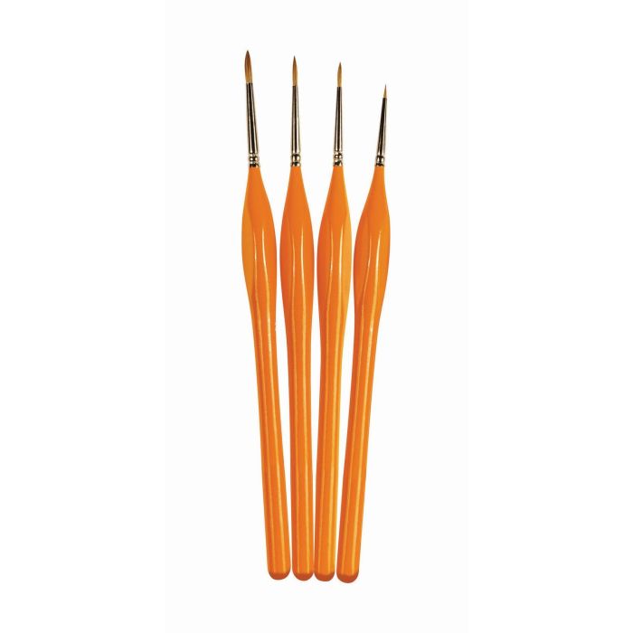 BRUSH PACK - PALPO 000, 0, 2, 4 NATURAL SABLE HAIR AG4250