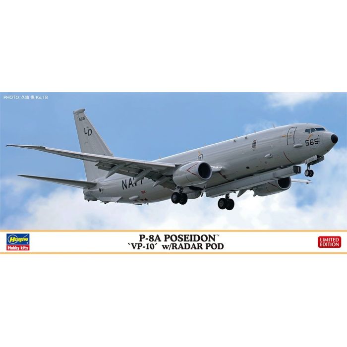 1/200 P-8A POSEIDON VP-10 W/RADAR POD 10856 10856